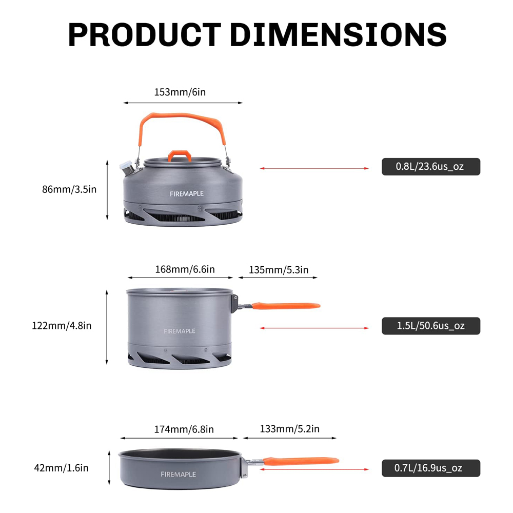 Fire Maple Cắm Trại Đồ Nấu Nướ - đánh giá và giá Camping Cooking Meals