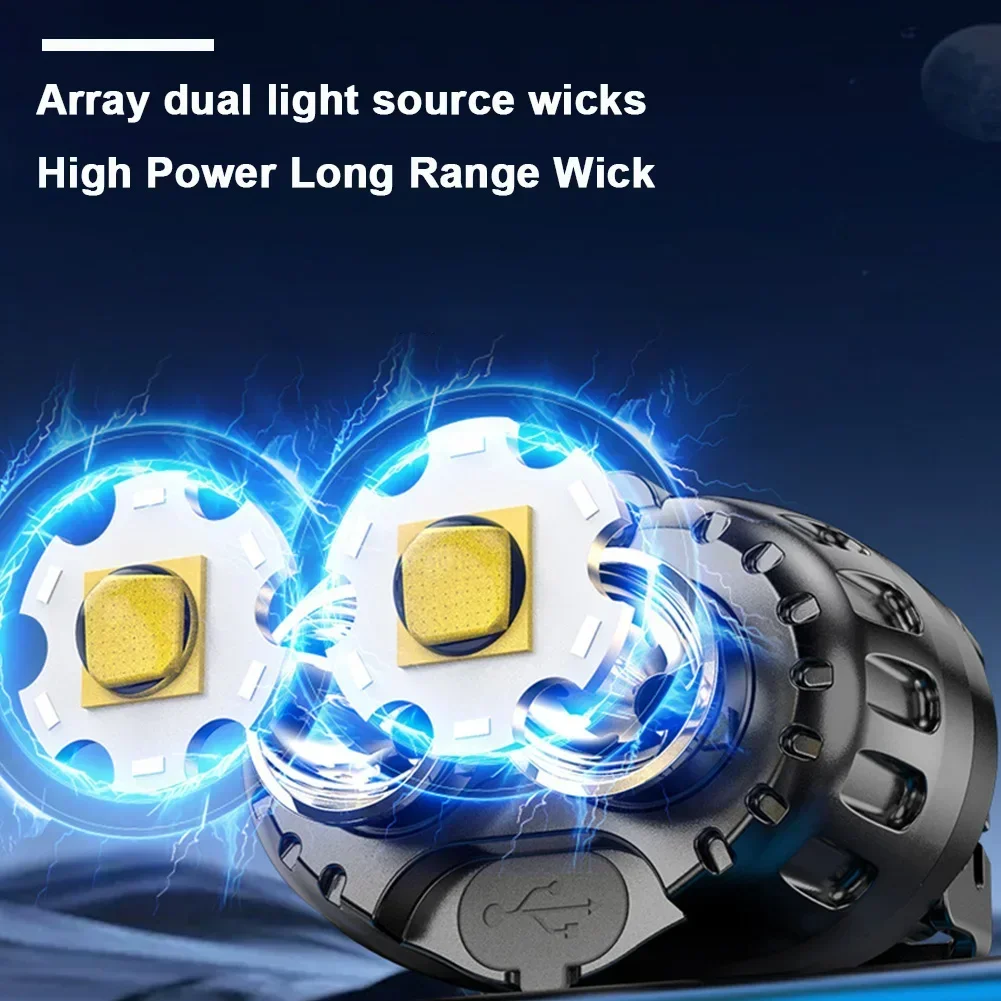 Powerful LED Headlamp IPX4 Wat - đánh giá và giá Camping Cooking Fish