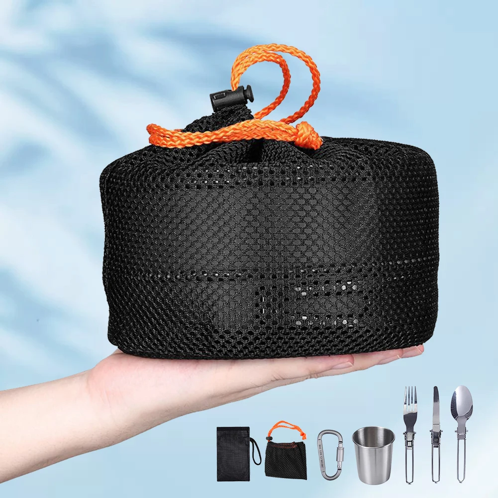 Camping Cookware Kit Kettle Po - đánh giá và giá Camping Cooking Set Stainless Steel