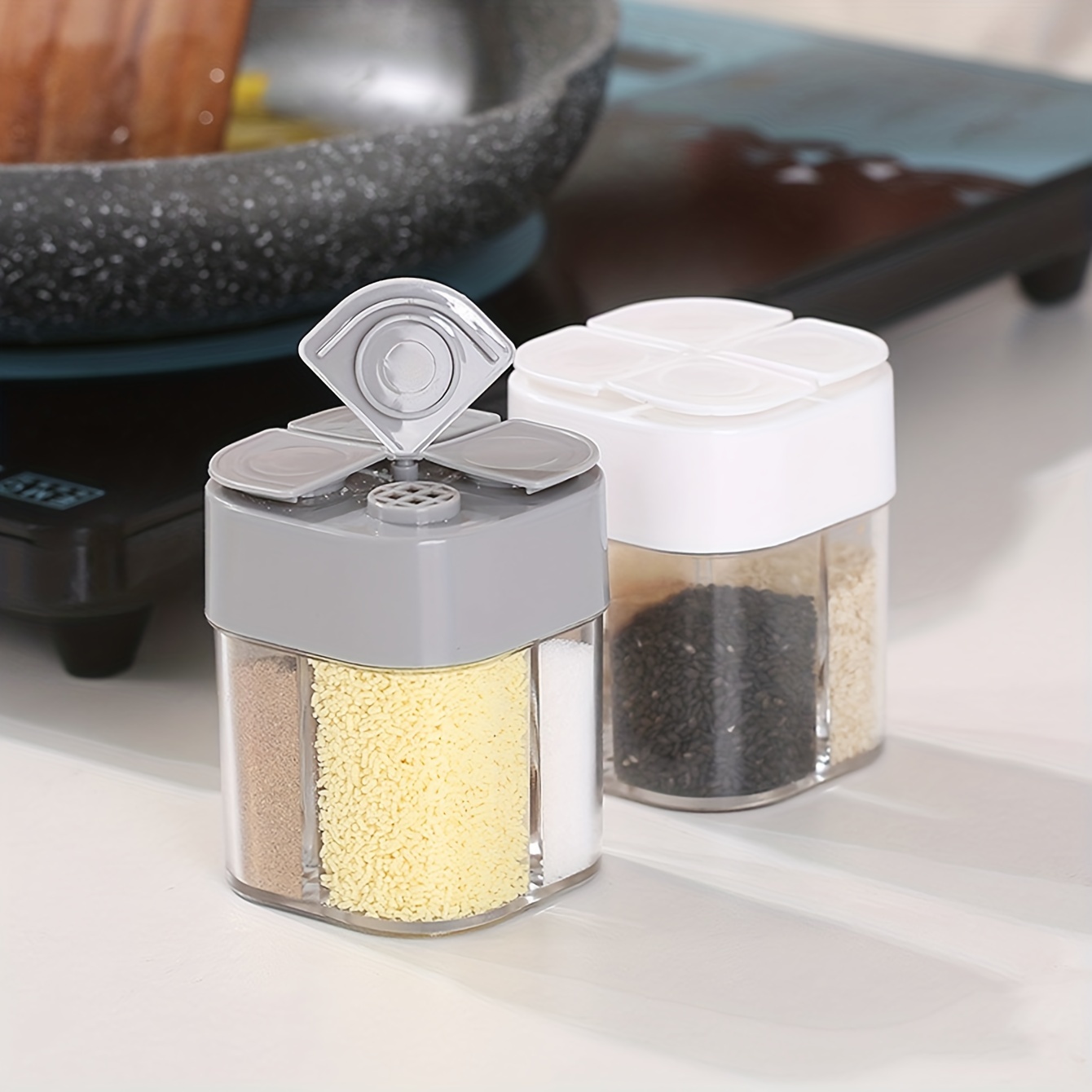 4in1 Camping Seasoning Shaker  - đánh giá và giá Camping Cooking Set Stainless Steel